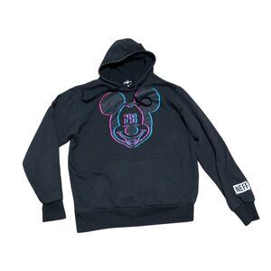 Disney X Neff Black Hoodie Size S With Neon Mickey Mouse Graphic Unisex